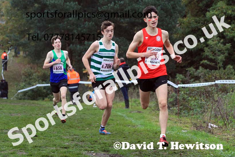 Mens Under-17s, 2022 National Cross Country Relays, Berry Hill Park, Mansfield.  Photo: David T. Hewitson/Sports for All Pics